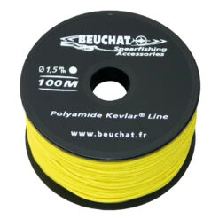 Bobine Fil BEUCHAT KEVLAR 1.5mm Jaune -Mares Boutique bobine 100 m fil nylon kevlar 1 5 mm jaune r sistance 150 kg 1