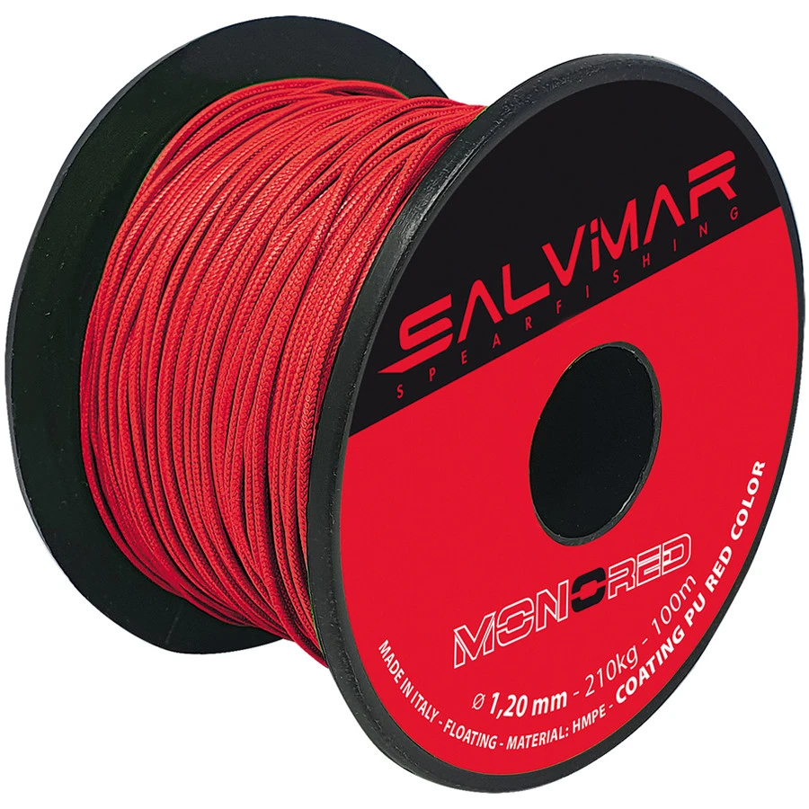 Bobone Fil MONOLINE SALVIMAR Rouge 1,5mm 100m 3 Bobone Fil MONOLINE SALVIMAR Rouge 1,5mm 100m